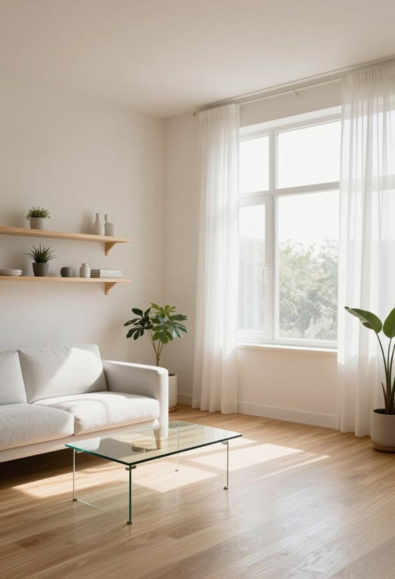 light colors create spaciousness