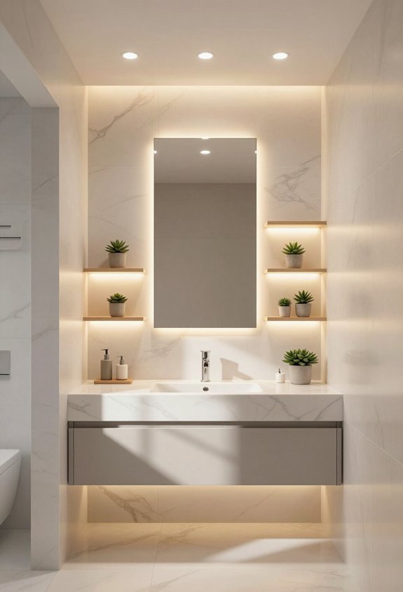 lighting transforms bathroom experience