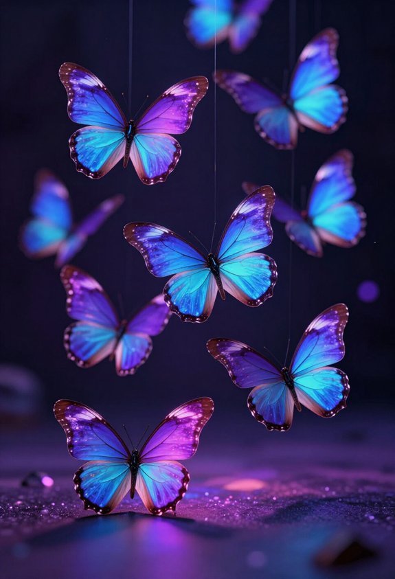 luminous butterfly lighting effects