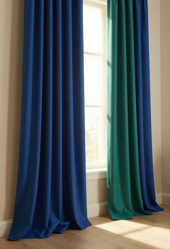 luxurious jewel tone drapes