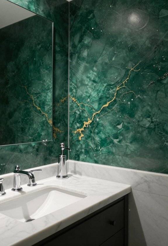 luxury bathroom faux finishes