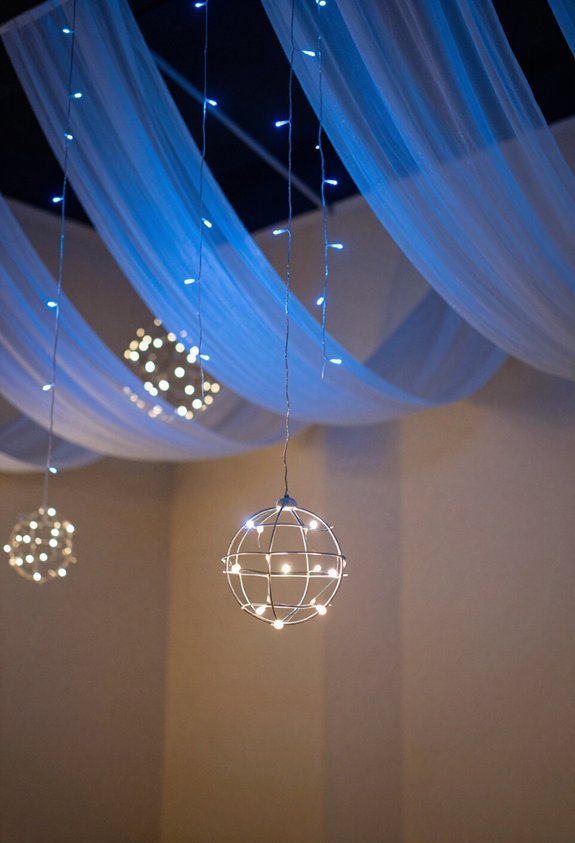 magic blue string lights