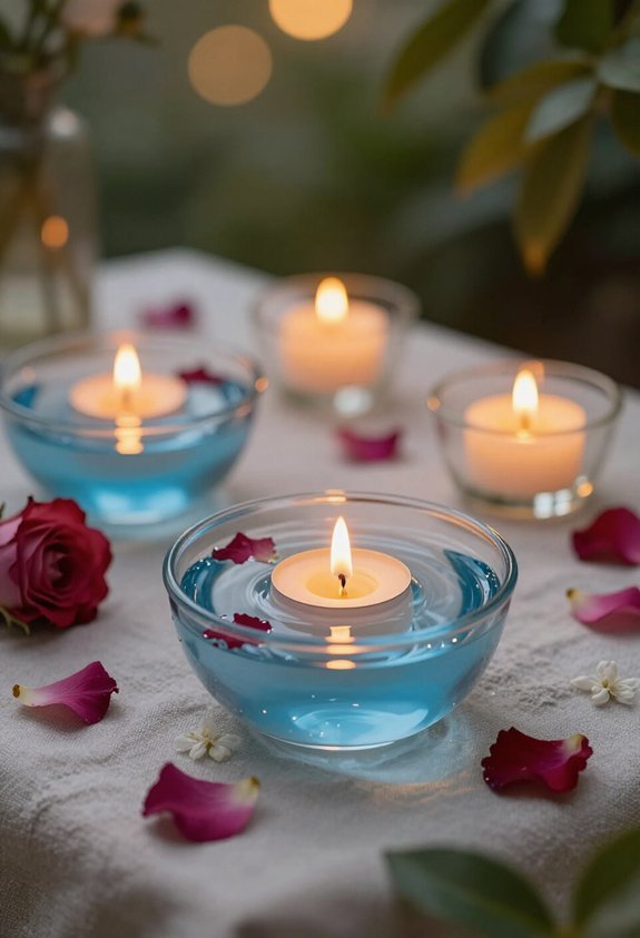 magical floating candle ambiance