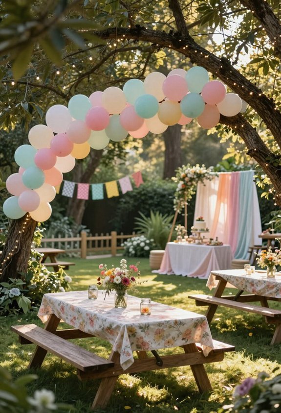 magical outdoor garden setup