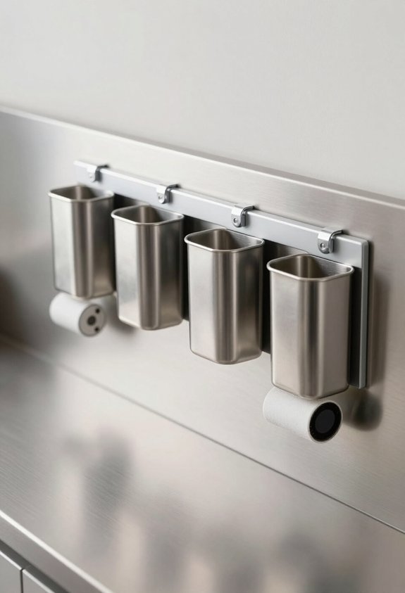 magnetic strips for organization