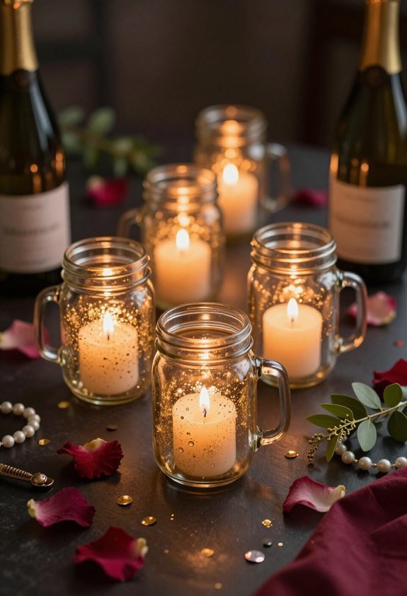 mason jar candle decorations