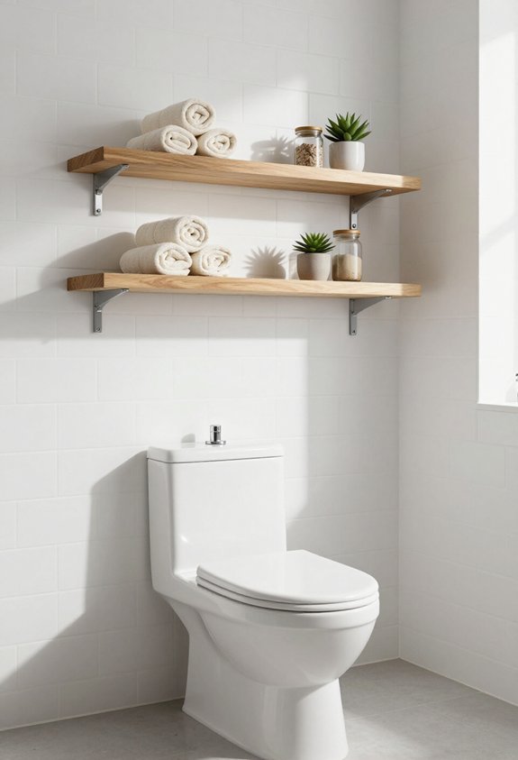 maximize bathroom storage space