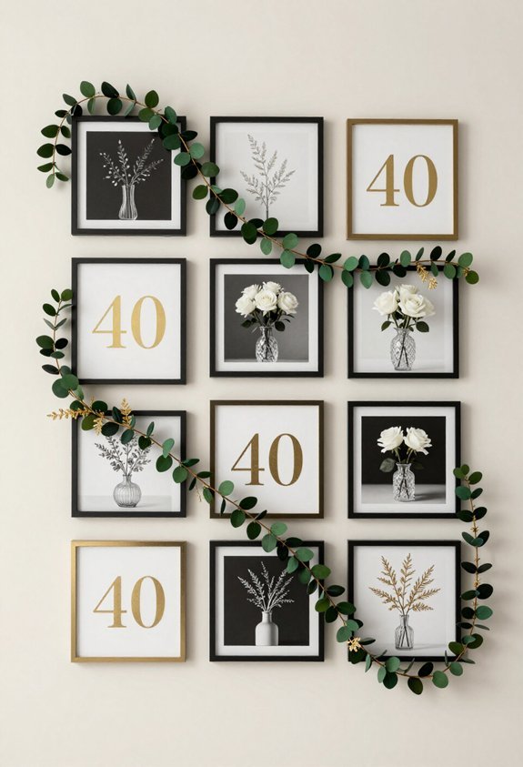 memory filled photo display walls