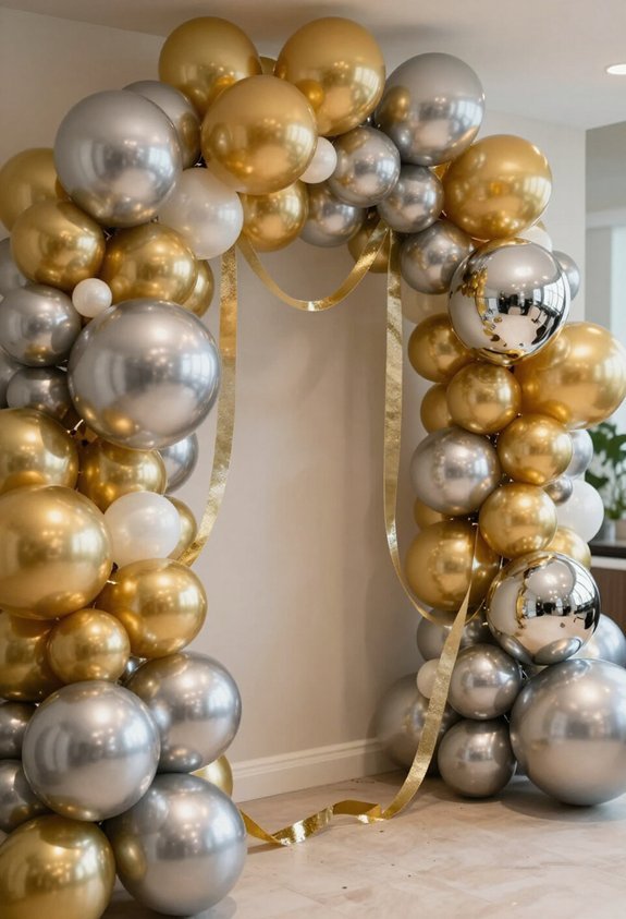 metallic balloon garland magic
