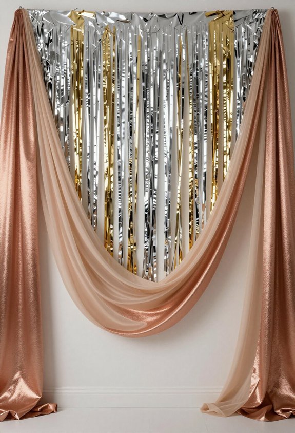 metallic streamers for celebrations