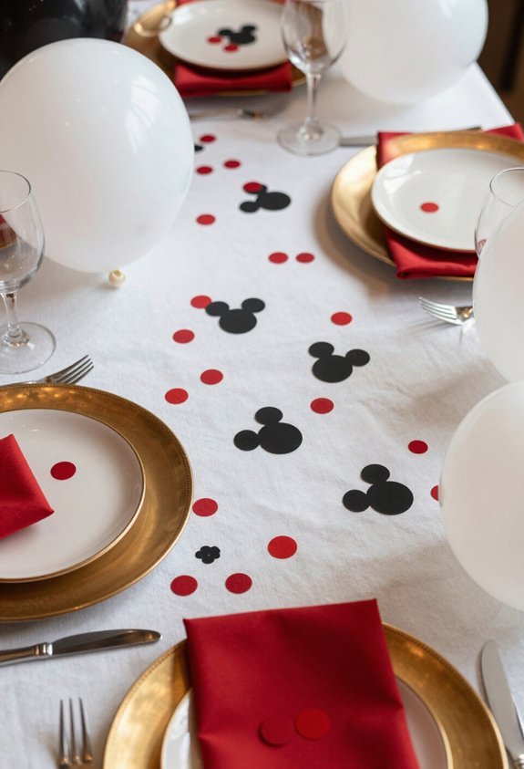 mickey confetti table chaos