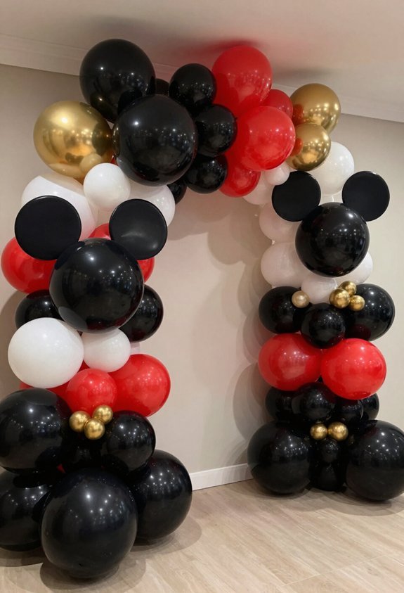 mickey mouse balloon arch