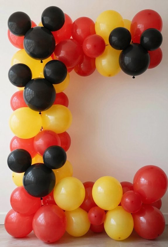 mickey mouse balloon garland