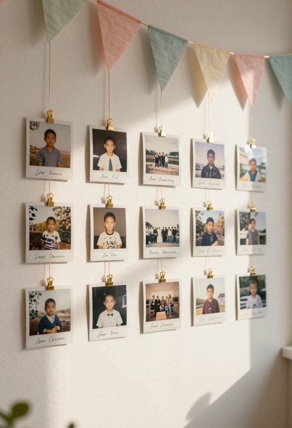 milestone memory timeline wall
