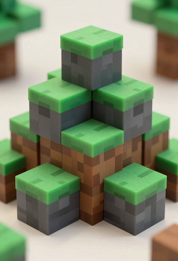 minecraft block centerpiece decorations