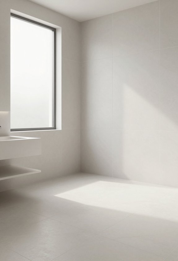 minimalist large format tile design