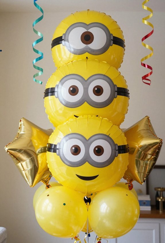 minion balloon party decor