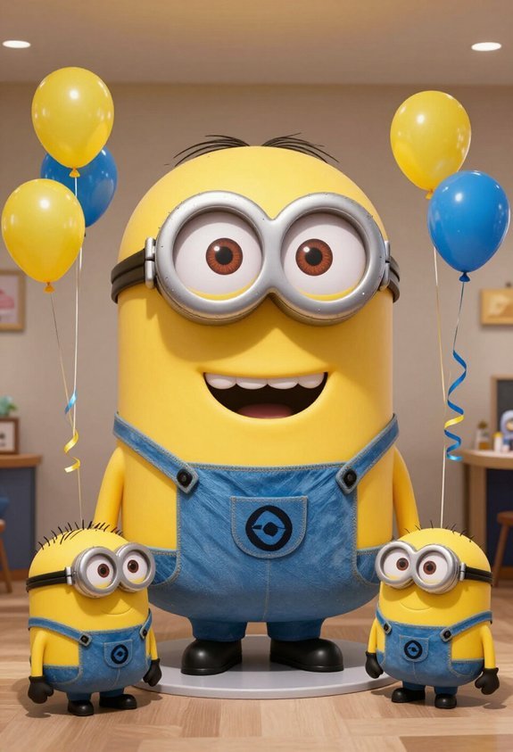 minion hat decoration stand