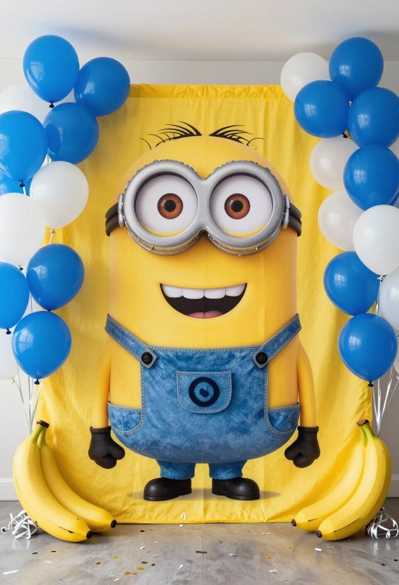 minion party photo booth