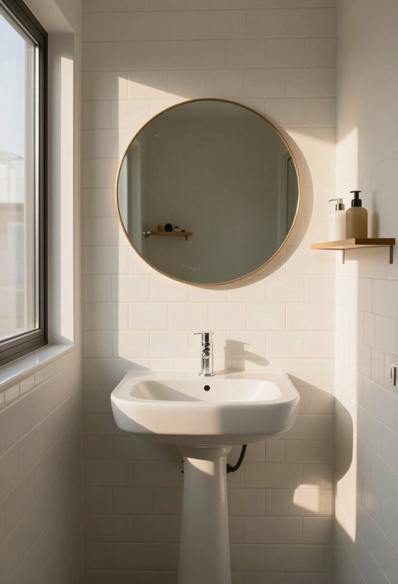 mirrors amplify light and space