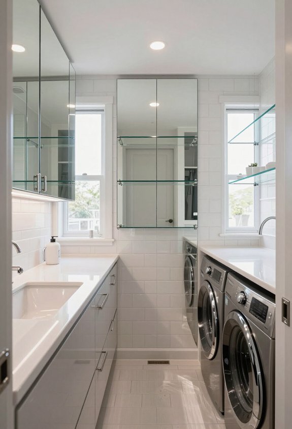 mirrors brighten small spaces