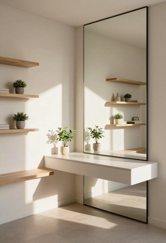 mirrors enhance office space