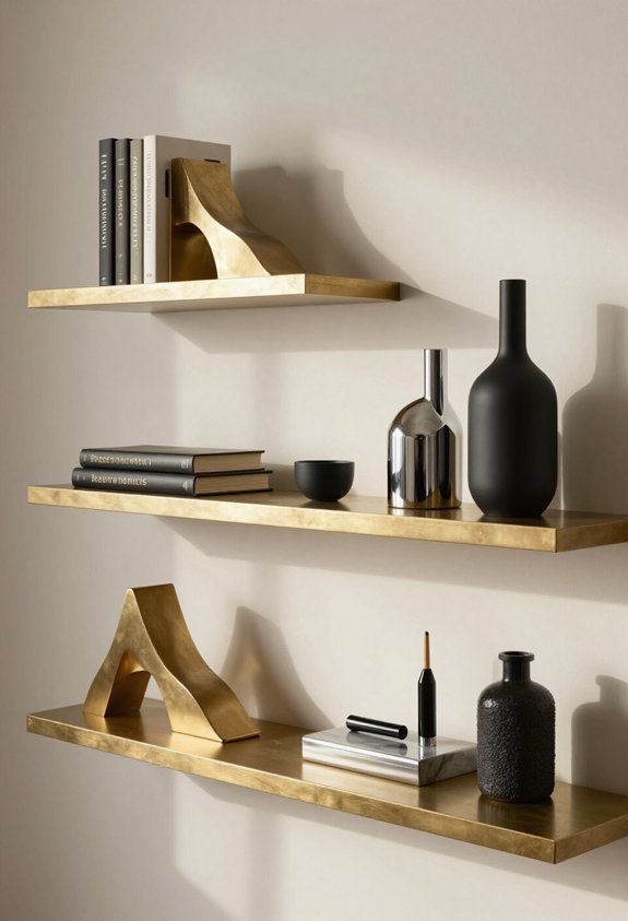 mix metallic decor finishes