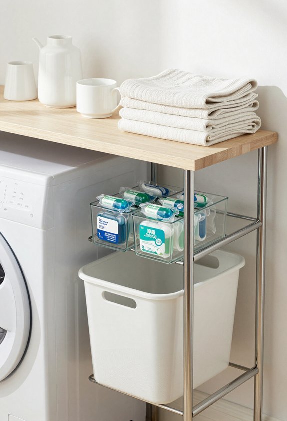 narrow console table workspace