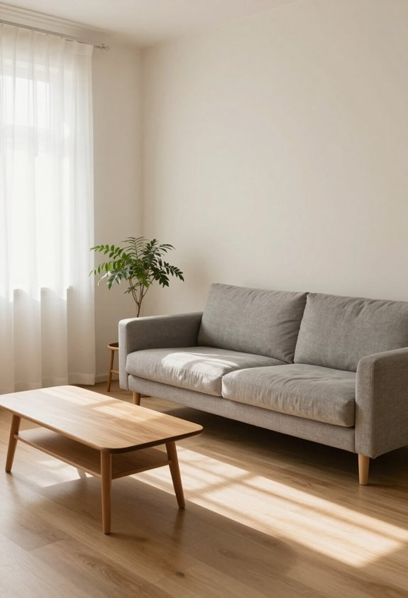 neutral walls enhance minimalism