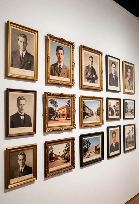 nostalgic decade photo display