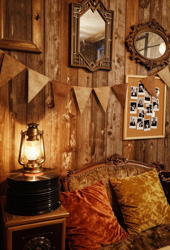 nostalgic vintage party decor
