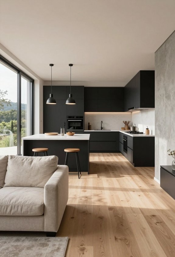 open integrated living spaces