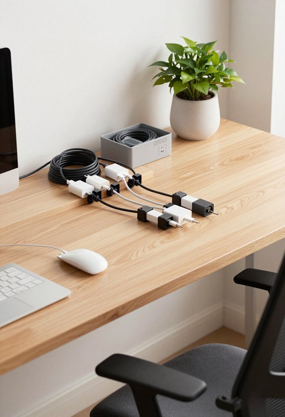 organize cables for efficiency