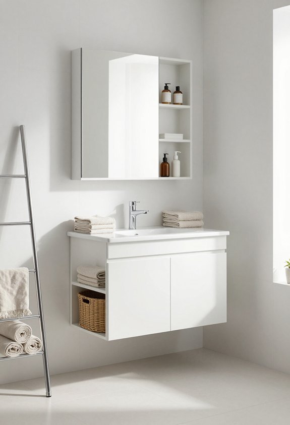 organized bathroom storage solutions
