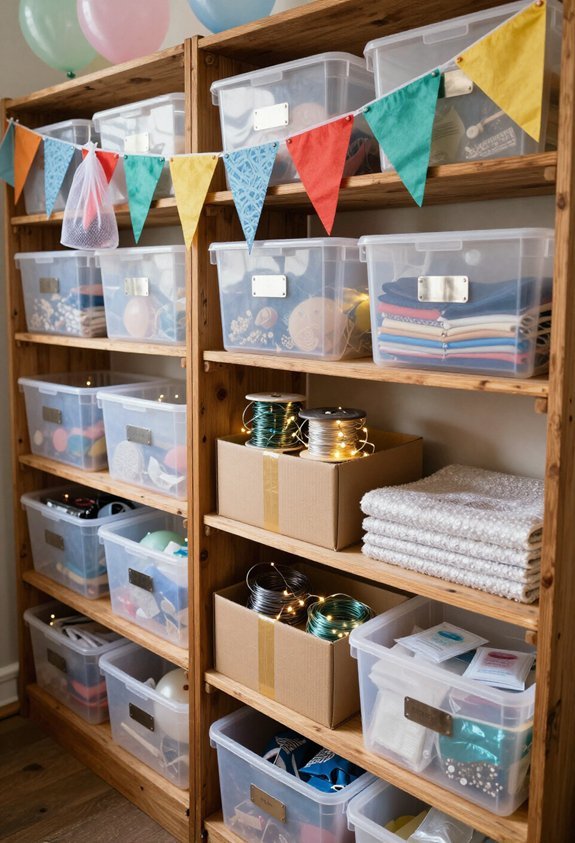 organized decoration storage strategy