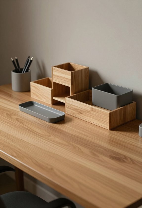 organized workspace joyful efficiency