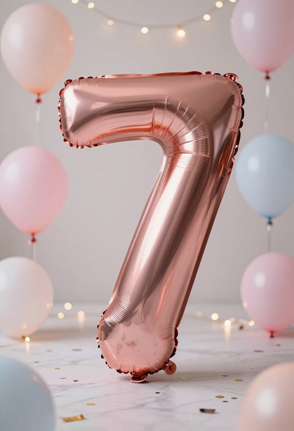 oversized number party props