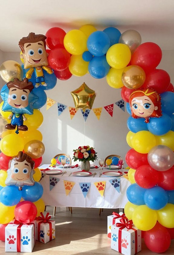 paw patrol balloon arch
