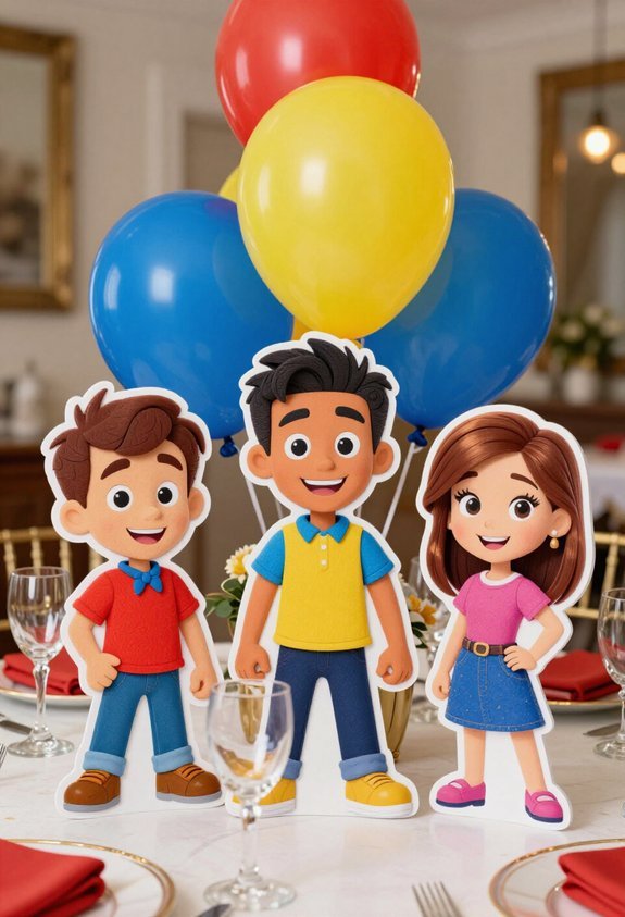 paw patrol face centerpieces