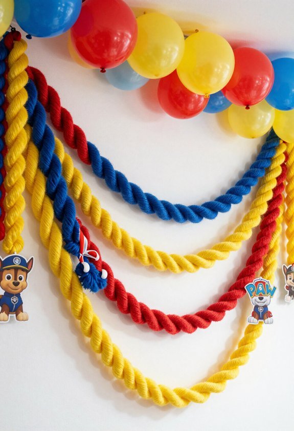 paw patrol garland decoration idea