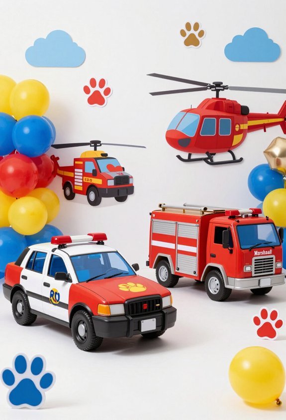 paw patrol photo backdrop fun