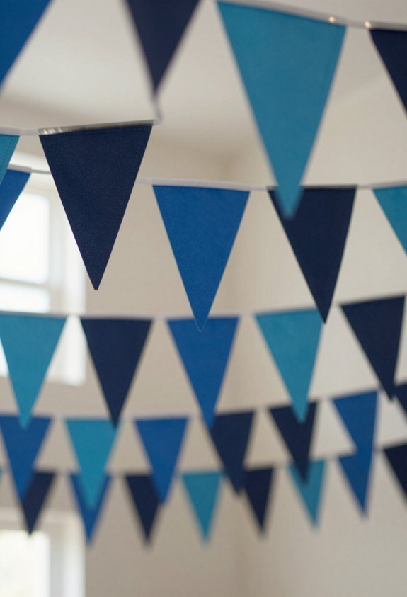 personalized blue party decorations