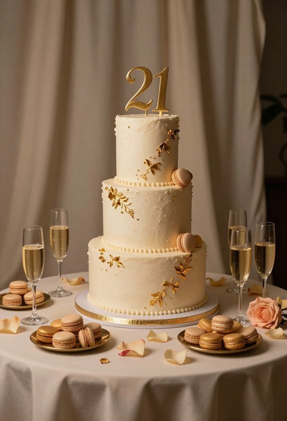 personalized cake table display