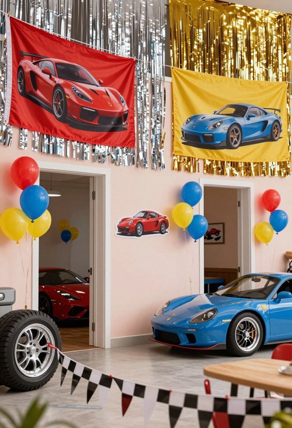 personalized cars theme banners