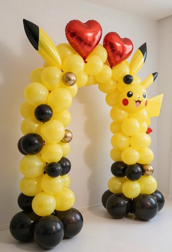 pikachu balloon entrance display