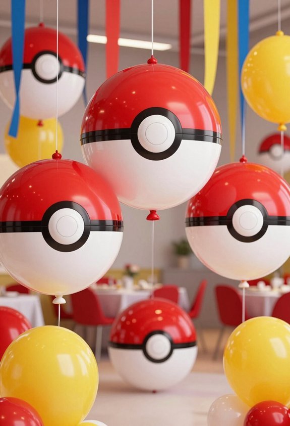 pok ball balloon decorations