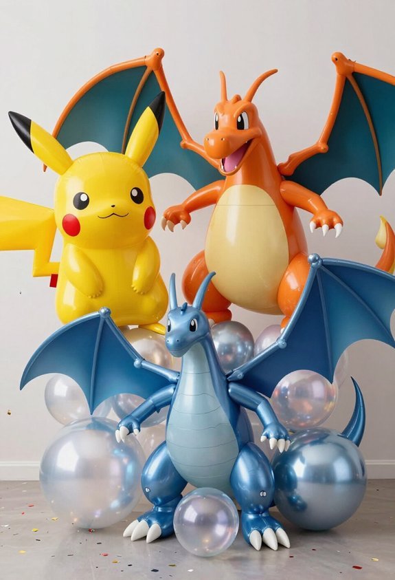 pok mon themed balloon bouquets