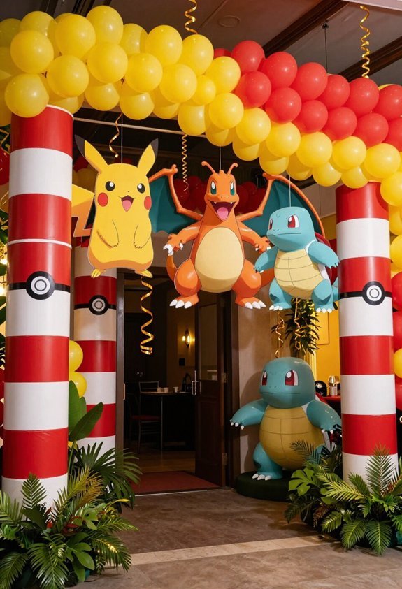 pok mon themed entrance arch