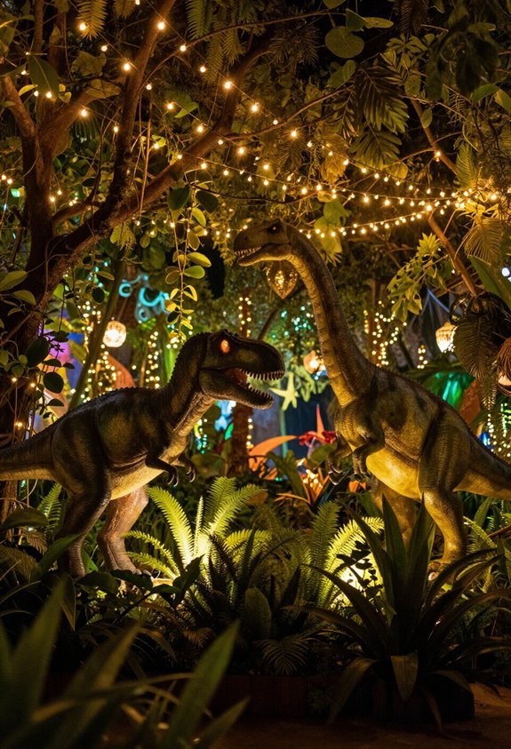 prehistoric jungle light canopy