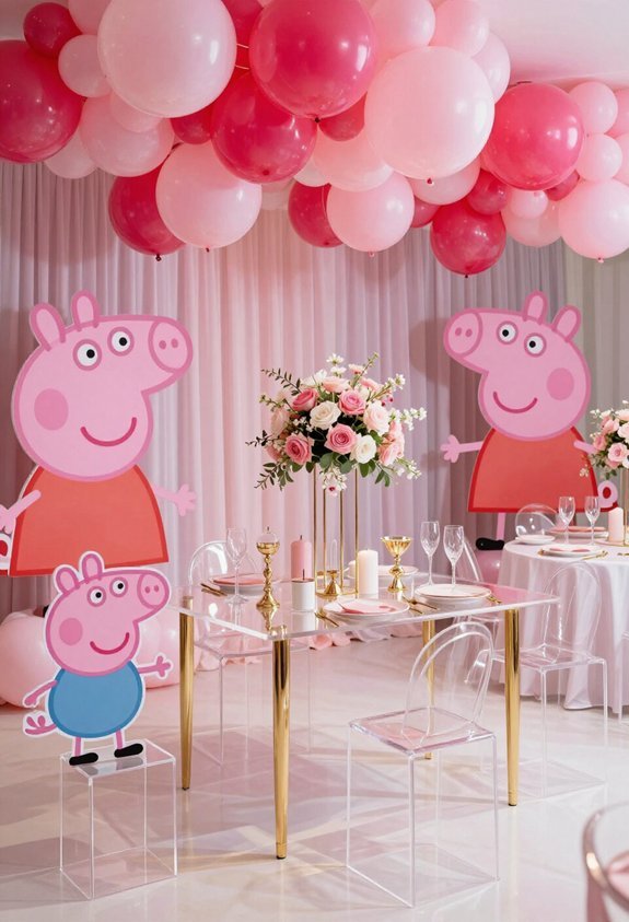 premium pig themed decorations rental